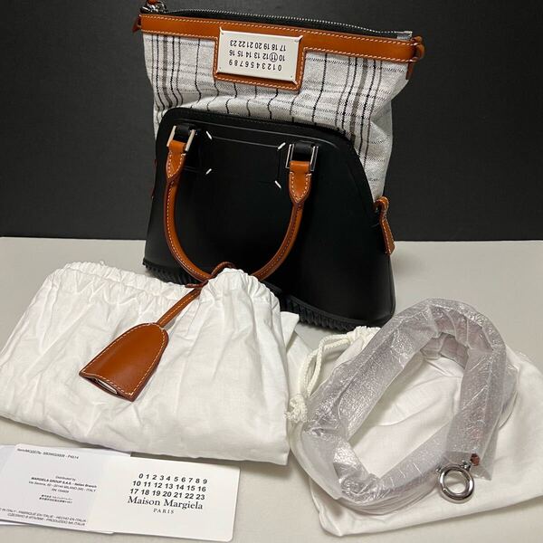 新品 Maison Margiela メゾンマルジェラ 5AC ハンドバッグ 2WAY ショルダーバッグ ラバー ファイブ エー シー ブラック