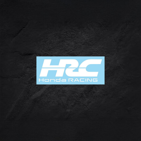 HRC Honda RACING カッティングステッカー ホワイト 1枚 縦39mm×横110mm ホンダ・レーシング | 切り文字 | 切文字 | 新品 | 送料無料