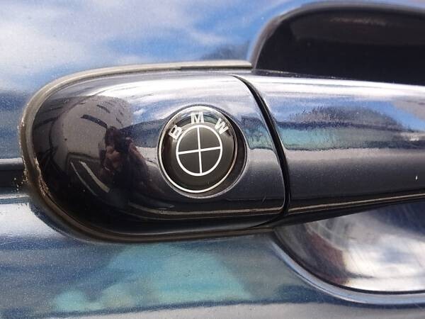 ●BMWオールブラックタイプキーシリンダーカバー/スムージングカバー/アクセサリ