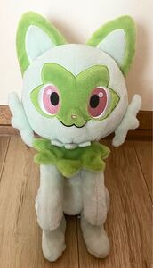 ◆タカラトミー ポケモン だっこして ニャオハ ぬいぐるみ ポケットモンスター 抱っこして だっこして! 中古品