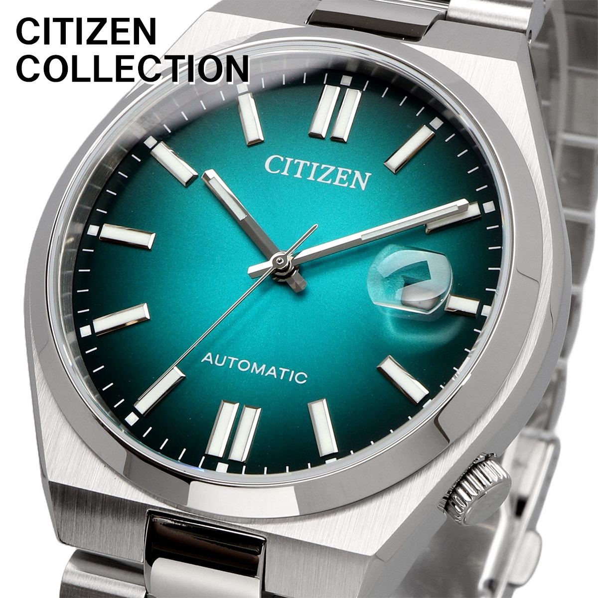 【美品・ガラス新品】 CITIZEN 自動巻きCライン Yahoo!オークション -「citizenシチズン自動巻き」(アクセサリー