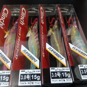 シマノ セフィア クリンチ 3号 フラッシュブースト QE-X30T 001 Fモテモテピンク 4色4本 エギング 餌木