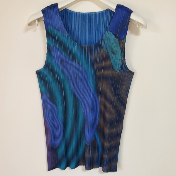 イッセイミヤケ ISSEY MIYAKE タンクトップ サイズF プリーツプリーズ PLEATS PLEASE JK200