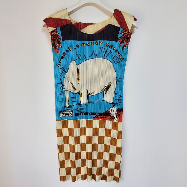 イッセイミヤケ ISSEY MIYAKE ワンピース サイズ3 プリーツプリーズ PLEATS PLEASE JT822