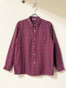 ファミリア familiar チェック コットン シャツ 160