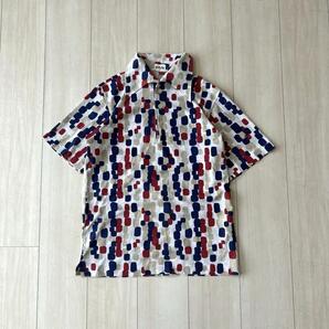 激レア1点物 ビンテージ ポロシャツ 70S〜80S日本製 M 幾何学柄