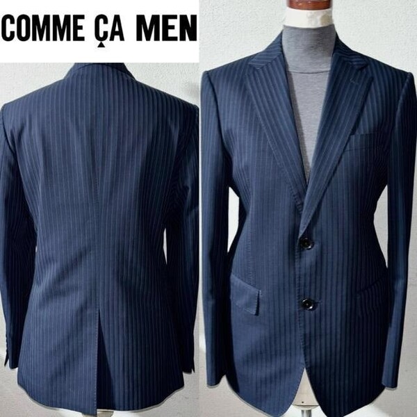 即落送料無料 新品 近い 美品 COMME CA MEN コムサメン 定価5万円程 スーツ ジャケット 日本製 テーラード ビジネス フォーマル キレカジ系