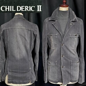 即落送料無料 CHILDERIC キルデリク ヴィンテージ 加工 デニム ジャケット カバーオール 細身 アメカジ ミリタリー ワーク ストリート 系
