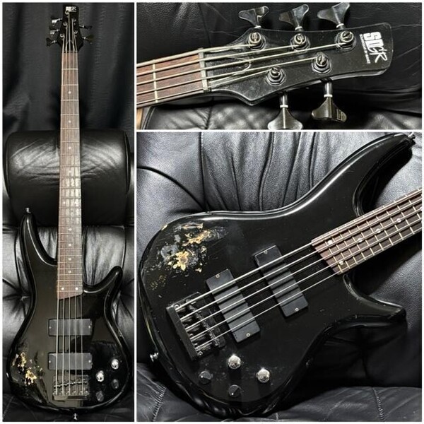 即落送料無料 Ibanez アイバニーズ SR645 フジゲン 91年 日本製 BASS 5弦 ベース ギター ジャパンヴィンテージ 音出し確認済み 消費税0円