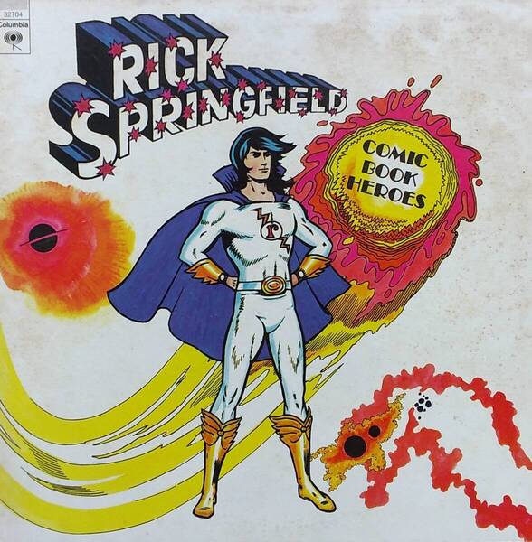 匿名・送料無料! リック・スプリングフィールド/Rick Springfield LPレコード「コミック・ブック・ヒーローズ/Comic Book Heroes」