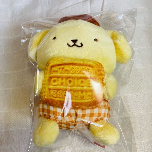 【新品】サンリオ 森永 コラボ マスコット ポムポムプリン ぬいぐるみ
