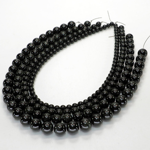 【送料無料】ブラックスターダイオプサイト スターダイオプサイト ブラックスター A 一連 連 ビーズ 6mm 8mm 10mm 12mm ブレスレット素材