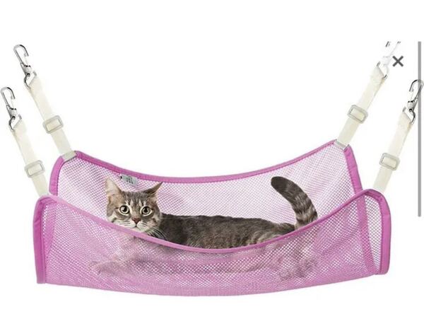 猫 ハンモック 調節可能 ペット用 メッシュハンモック 春夏仕様 通気性