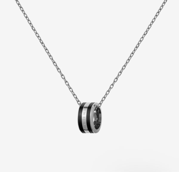 Daniel Wellington ダニエルウェリントン EMALIE NECKLACE ネックレス ブラックxシルバー