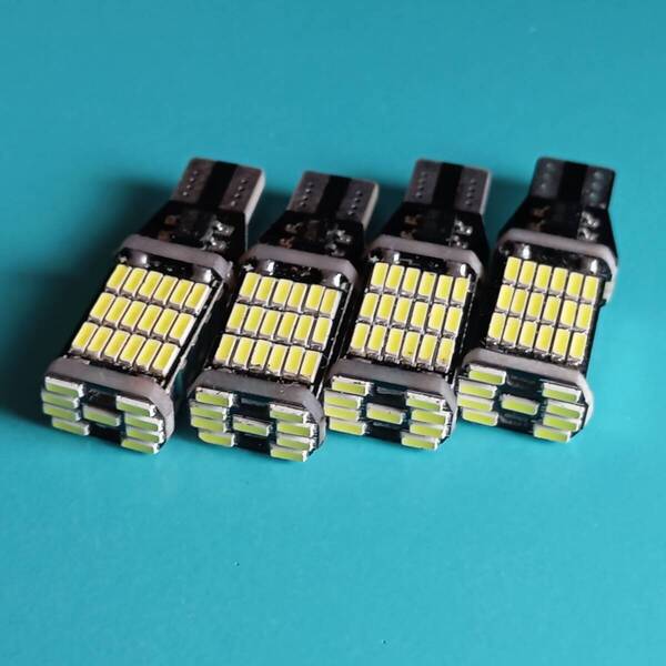 MK53S MK42S MK32S スペーシア カスタム ハイブリッド 爆光!バックランプ スモール ポジション球 T10 T16 LED 4点セット ホワイト /45