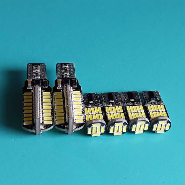 ハイゼットカーゴ S321V S331V S700V S710V 爆光!LED ポジション球 スモール バックランプ ナンバー灯 6個セット T10 T16 ホワイト /72/26
