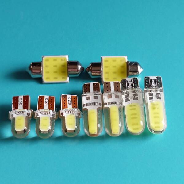 フルCOB ZF1/2 CR-Z (CRZ) 超爆光! T10 LED ルームランプ バックランプ ナンバー灯 9個セット ホワイト ホンダ /c6/c3/c2/6/t31