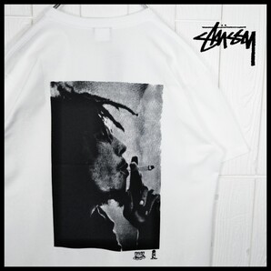 【STUSSY】ボブ・マーリー コラボ Tシャツ 白 (新品未使用タグ付き) L