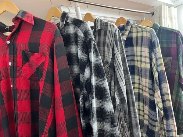 1960-00s vintage チェックネルシャツ 5着SET バラ売り可 サイズS〜XXL 古着 アメカジ