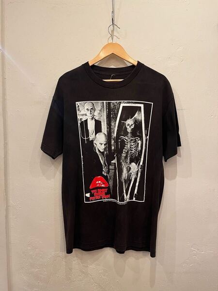 90s vintage THE ROCKY HORROR PICTURE SHOW T-shirt ムービーT 映画T Tシャツ 黒 ブラック