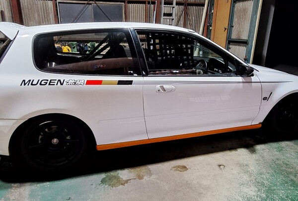 送料無料 無限サイドデカール 当時物 インテグラDC2 EG6 EK9 シビック CIVIC INTEGRA JDM USDM MUGEN HONDA ホンダ 純正レプリカ