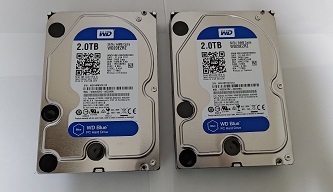 Western Digital WD Blue「WD20EZRZ」2TB×2 計4TB HDD SATA