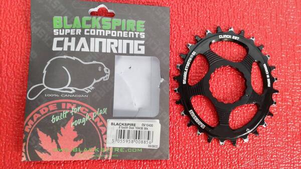 【1回のみ使用!!】Black Spire Snaggle tooth 28T 楕円チェーンリング Cinchダイレクトマウント用 オフセット ナローワイド