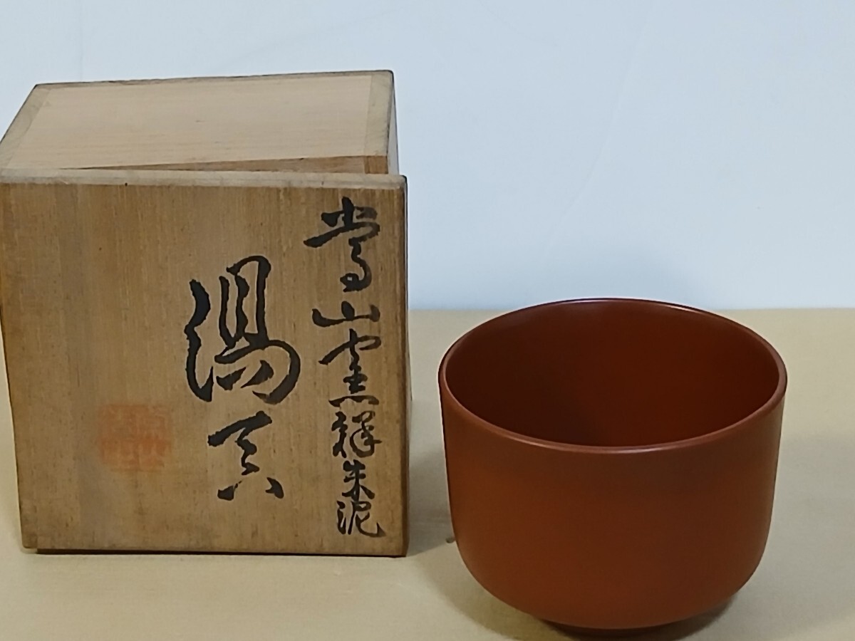 偲】常滑焼 初代山田常山 常山造之 茶器セット 5客 煎茶道具
