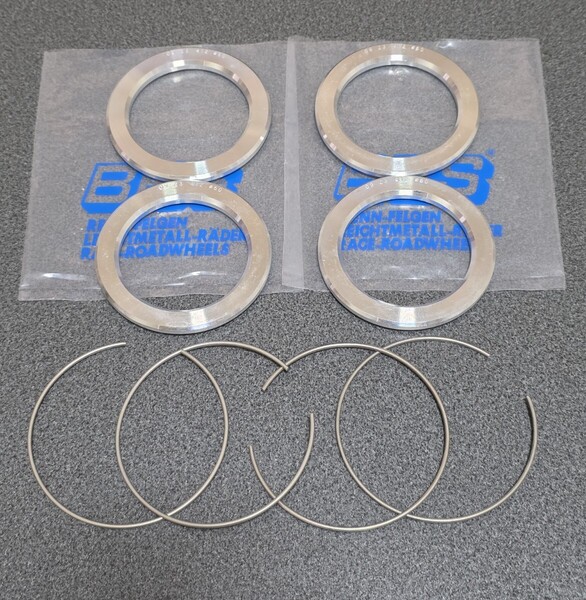 新品未使用 BBS 純正ハブリング φ60 09.23.412 PFSφ82-60mmアダプタ・トヨタ・レクサス RG-F RP RE-L2 RF