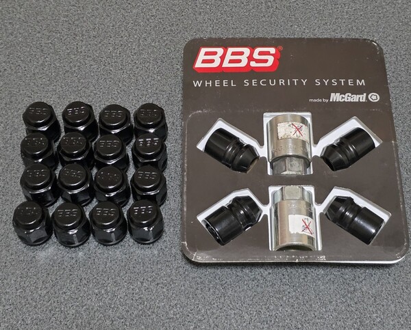 美品 BBS McGard M12×P1.5 マックガード LM LM-R RG-R RS-GT RI-D ナット ロックナット RS RG 20個セット
