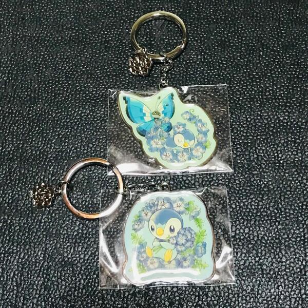ビビヨン ポッチャマ ポケモンセンター メタルキーリング コレクション Baby Blue Eyes ネモフィラ キーホルダー マスコット pokemon
