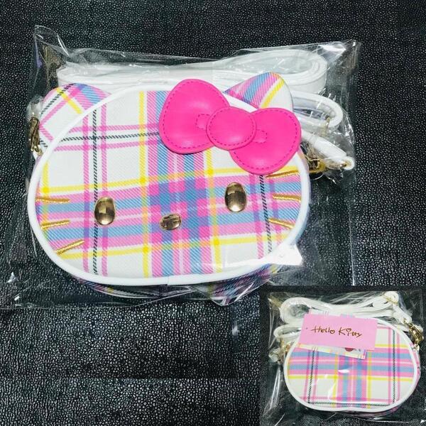 柄厳選 サンリオ ハローキティ キティ 50th 50周年 シークレット ミニショルダーバッグ ショルダー マスコット ドレスタータン チェック