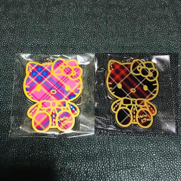 サンリオ ハローキティ シークレット アクリルキーホルダー マスコット ドレスタータン チェック 平成レトロ ガチャ カプセル