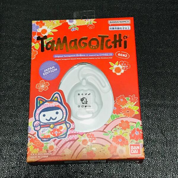 たまごっち Original Tamagotchi 招き猫みみっち inspired by 江戸木目込人形 オリたま 本体 一番くじ 平成レトロ 昭和 空箱