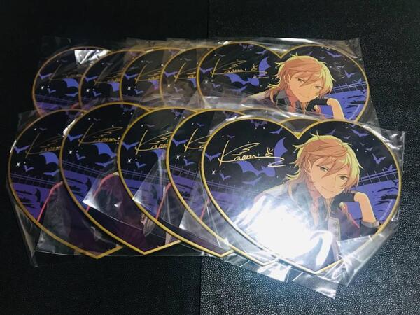 羽風薫 ホリデー あんスタ あんさんぶるスターズ 海外 限定 中国韓国 香港 台湾 台北 ハート型 色紙 箔押し サイン