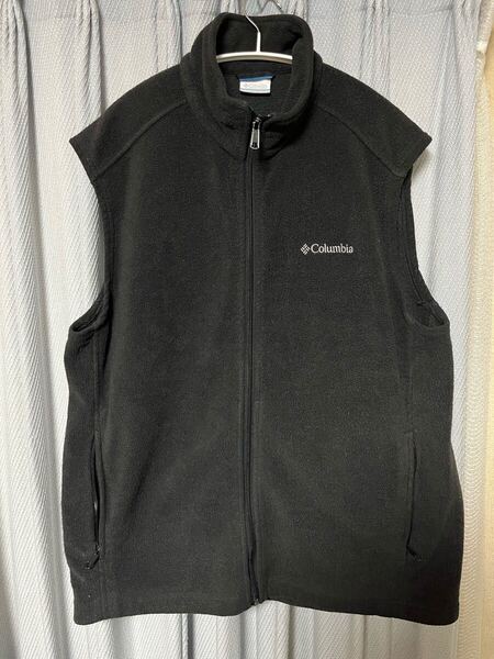 Columbia コロンビア ベスト 黒 XL オーバーサイズ