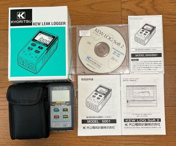 【送料込1000円値引き中】共立電気計器 5001 漏れ電流測定&記録用リークロガー データロガー