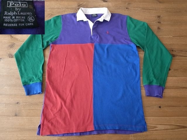 Ralph Lauren ポロ ラガー レインボー 90s ヴィンテージ Ralph Lauren ポロ ラガー レインボー 90s ヴィンテージ