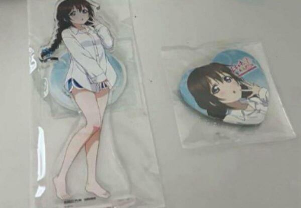 ファミ通DXパック特典 アクリルスタンド 缶バッジ 桜坂しずく ラブライブ
