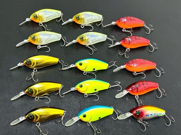 【美品/送料無料】 エバーグリーン ファクト クラフト 15本セット (出品番号150 クランクベイト