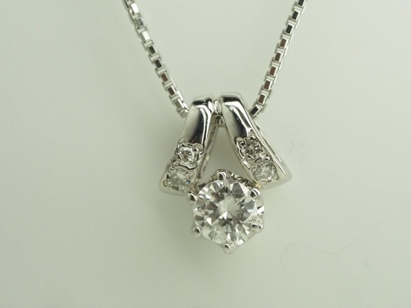 ●VENDOME ヴァンドーム 極上良質天然ダイヤモンドネックレス Pt900/850 D0.19ct