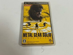 メタル ギア ソリッド ピースウォーカー SONY ソニー PSP プレイステーションポータブル 動作確認済 SAKA5