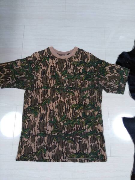80s mossy oak 迷彩Tシャツ vintage ビンテージ old L オールド USA製 シングルステッチ カモフラージュ モッシーオーク