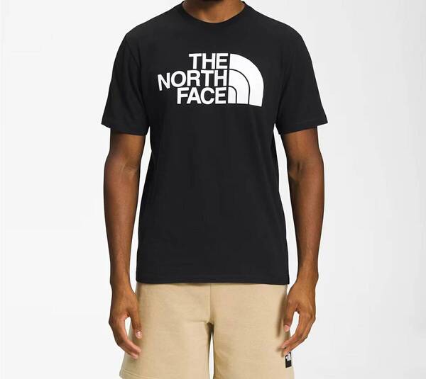 即決 送料無料 新品 正規品 USA限定 The North Face ノースフェイス US-S ハーフドームロゴ プリント 半袖Tシャツ Black 黒色