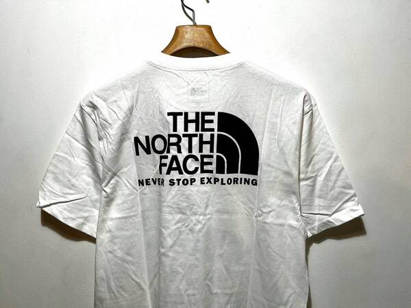 即決 送料無料 新品 正規品 USA限定 The North Face ノースフェイス US-S バックプリント ハーフドーム ロゴ 半袖Tシャツ 白色