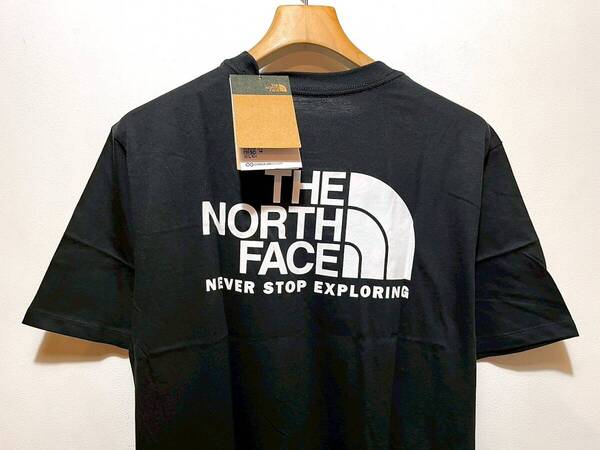 送料無料 新品 正規品 USA限定 The North Face ノースフェイス US-S バックプリント ロゴ 半袖Tシャツ BLACK 黒色 Throwback Tee