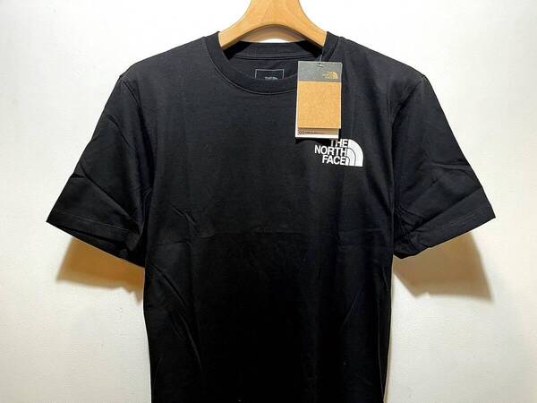 送料無料 新品 正規品 USA限定 The North Face ノースフェイス US-L バックプリント ロゴ 半袖Tシャツ BLACK 黒色 Throwback Tee
