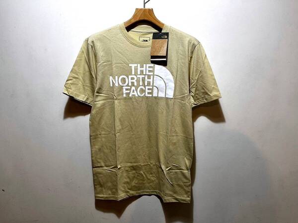 送料無料 即決 新品 正規品 USA限定 The North Face ノースフェイス US-L ハーフドームロゴ プリント 半袖Tシャツ GRAVEL ベージュ