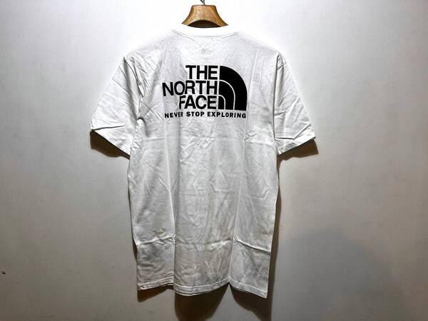 即決 送料無料 新品 正規品 USA限定 The North Face ノースフェイス US-L バックプリント ロゴ 半袖Tシャツ ホワイト