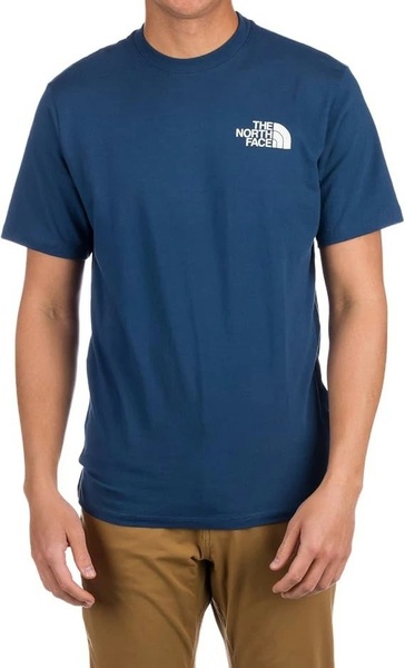 送料無料 即決 新品 正規品 USA限定 The North Face ノースフェイス US-XL バックプリント ハーフドームロゴ 半袖Tシャツ S.BLUE